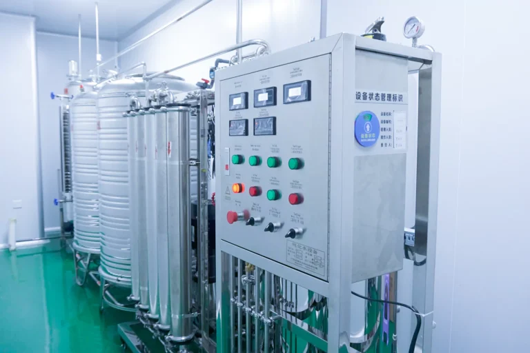 Water treatment equipment in production workshop