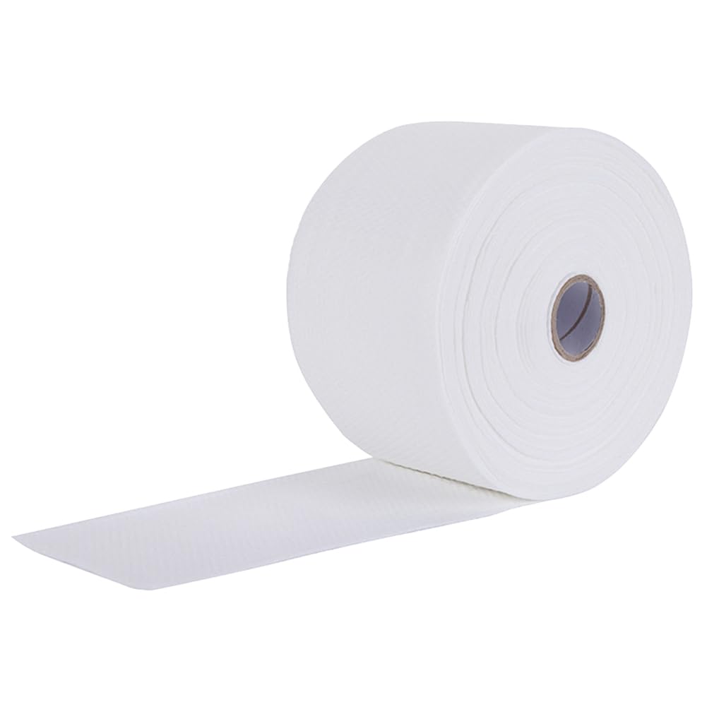 White nonwoven fabric roll