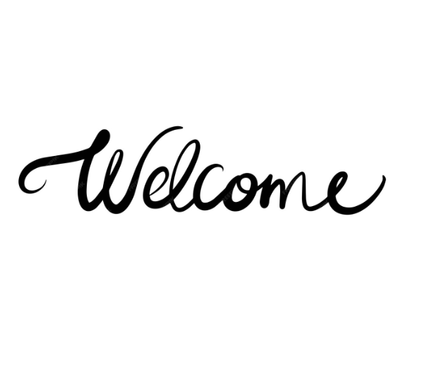 Welcome decorative graphic