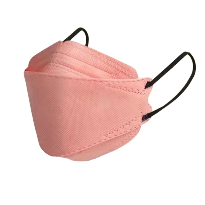 Pink disposable protective face mask