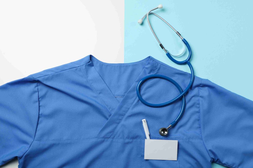 healthcare workers in medical uniforms
